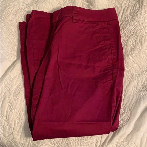 Ruby red Capri work pants - Picture 1 of 4